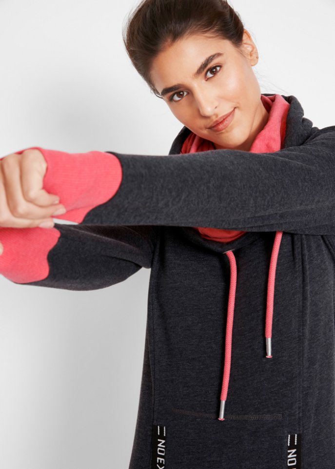 Sweatkleid mit Kängurutasche