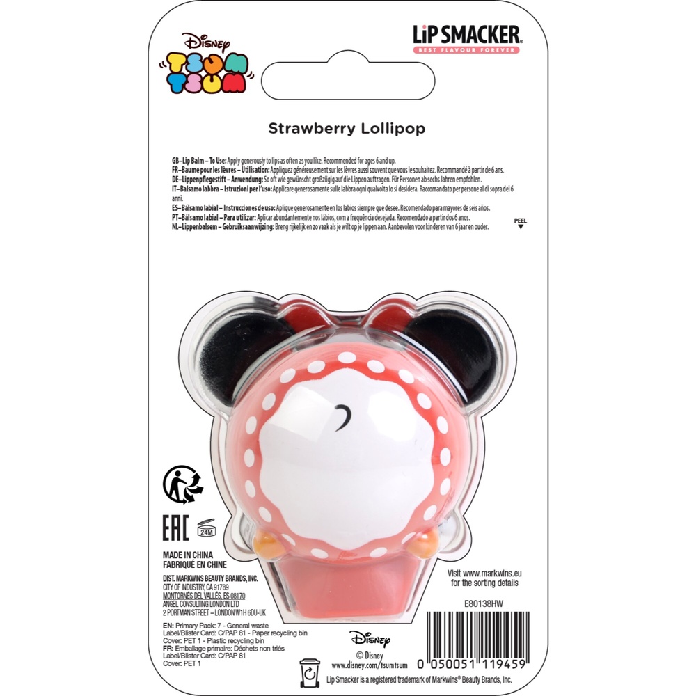 lip smacker Baume à lèvres Tsum Tsum Minnie - Disney Baume à lèvres