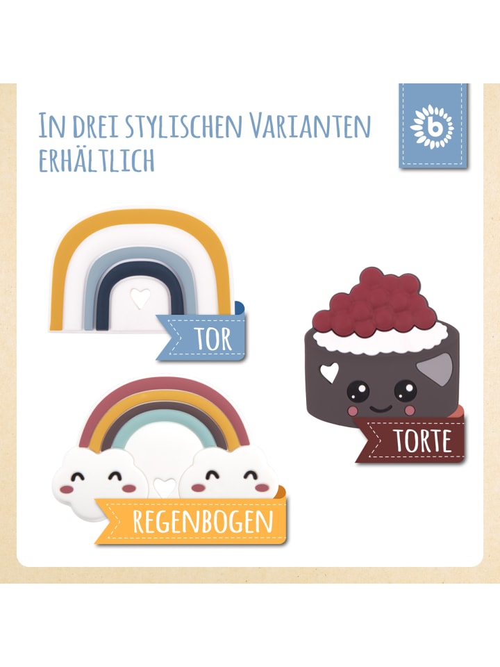 Bieco Spielwaren Beißring Silikon Tor - ab Geburt in Mehrfarbig günstig kaufen onesize