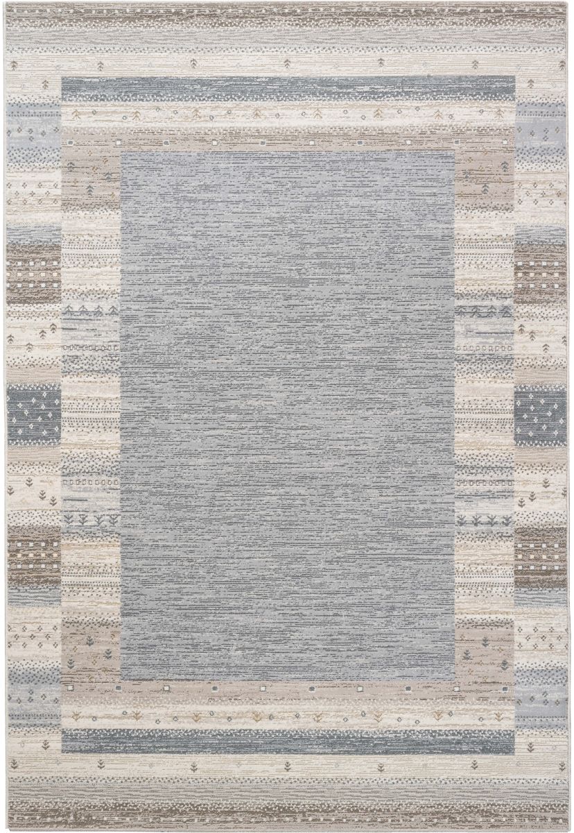 Webteppich Tuareg 2.0 Grau-Braun-Braun 80 x 150 cm