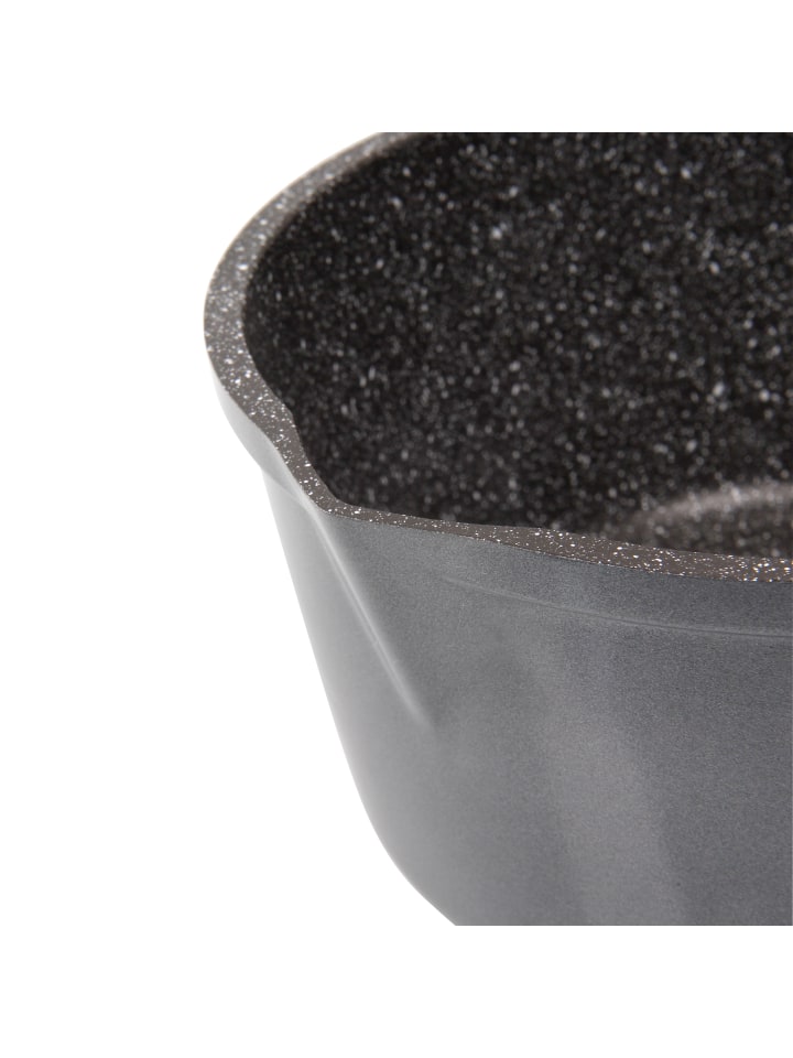 Stoneline Stielkasserolle 18 cm | mit Deckel in Grau günstig kaufen Ø 18 cm