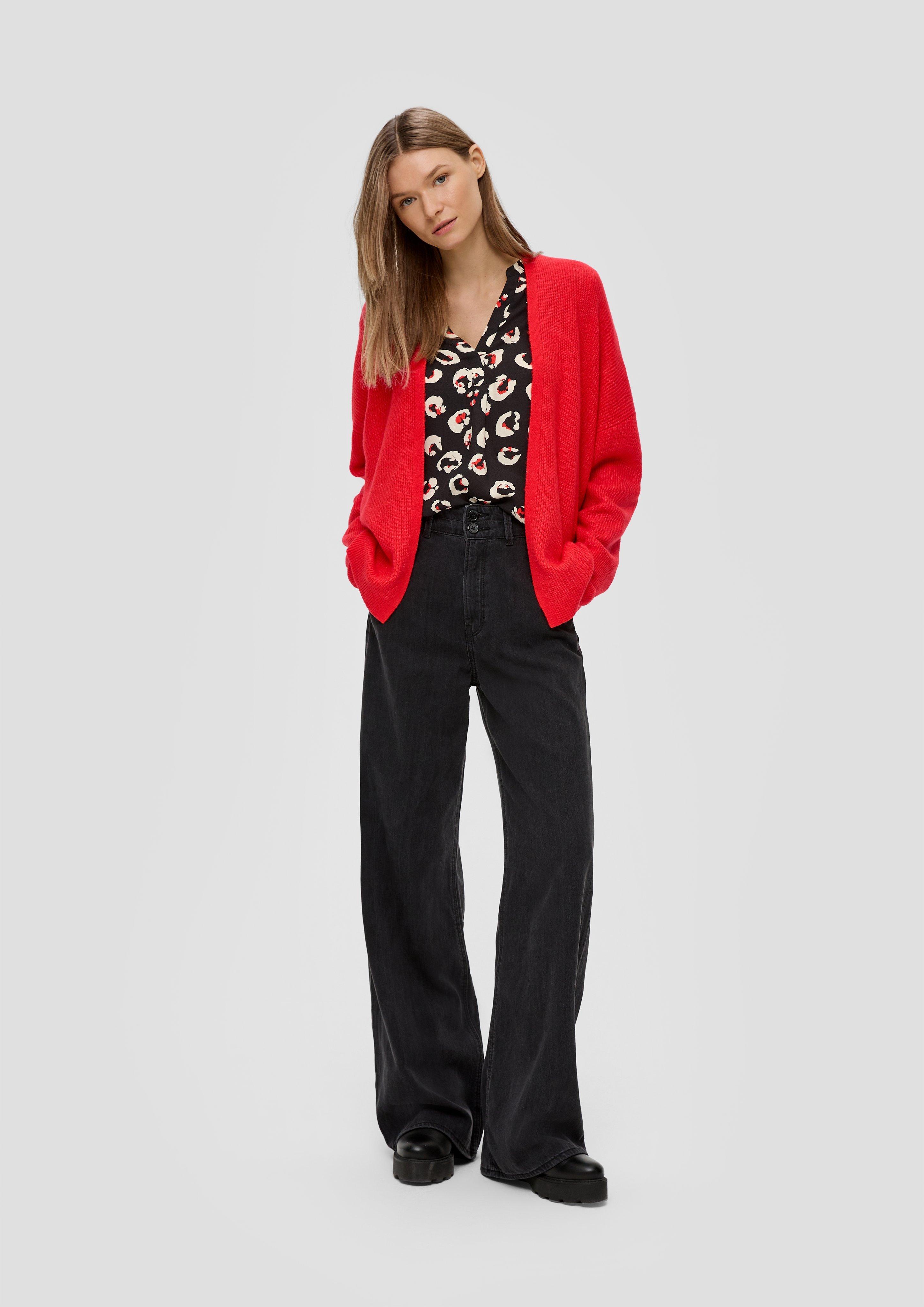Verschlussloser Cardigan aus weichem Wollmix  2139099-3074