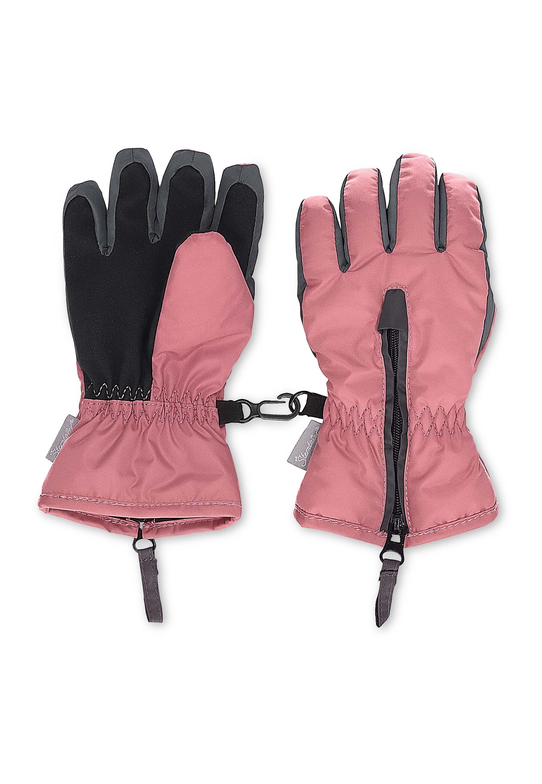 Fingerhandschuh aus Funktionsmaterial, zweifarbig