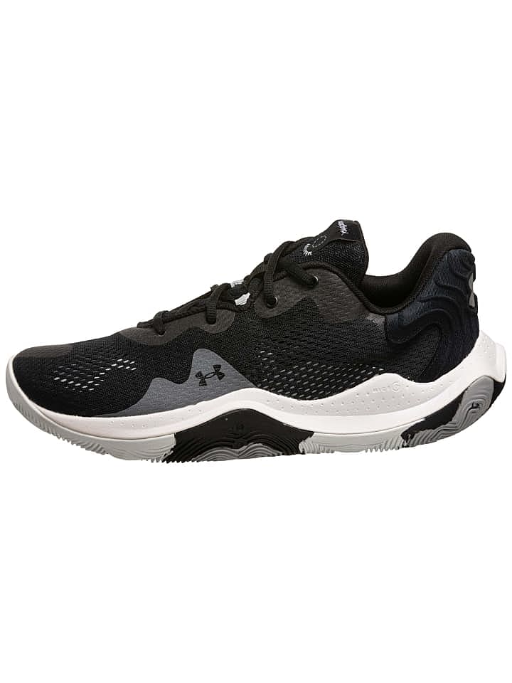 Under Armour Basketballschuh Spawn 4 in schwarz / weiß günstig kaufen 42