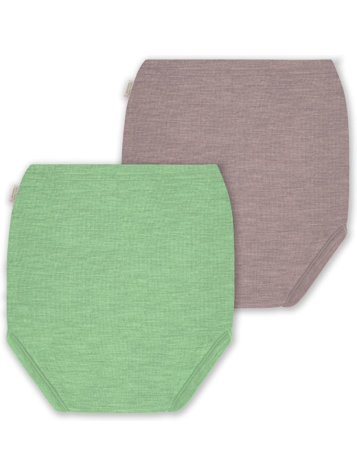 Normani Outdoor Sports 2er Pack Baby Merino Windelhose Tokoroa in Rosa/Grün günstig kaufen