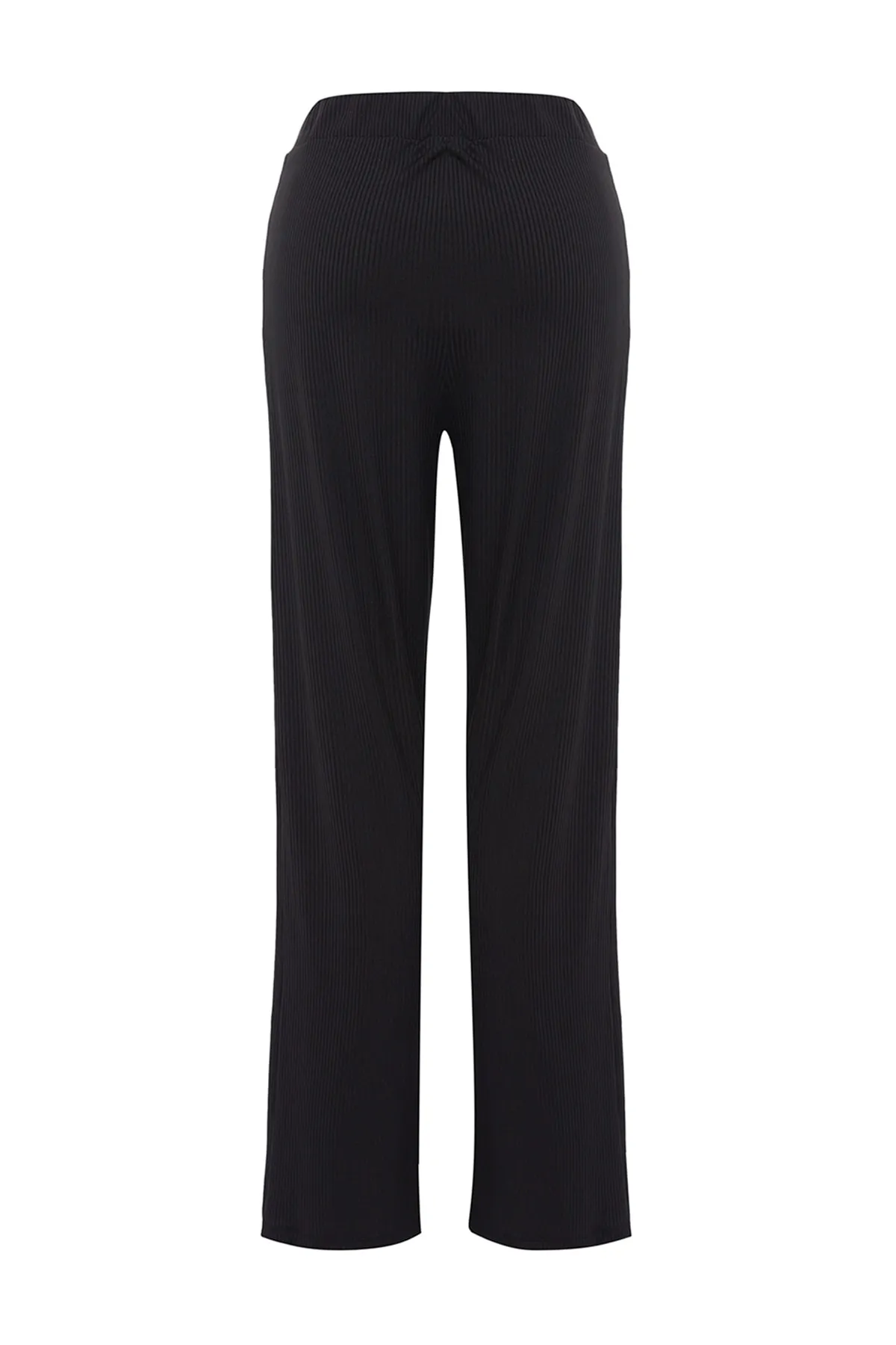 Trendyol Curve  Schwarze, weit geschnittene Strickhose TBSSS23AR00003