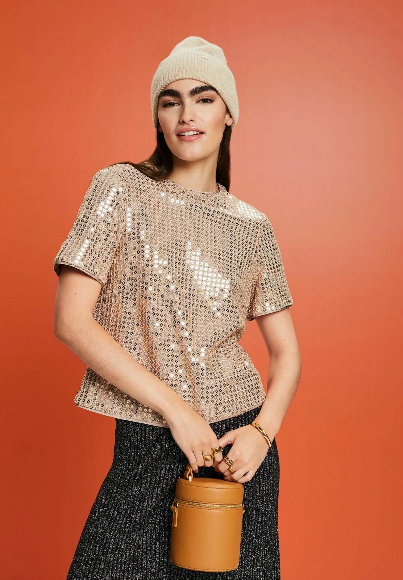 Esprit Collection KURZARM MIT PAILLETTEN - Blusa