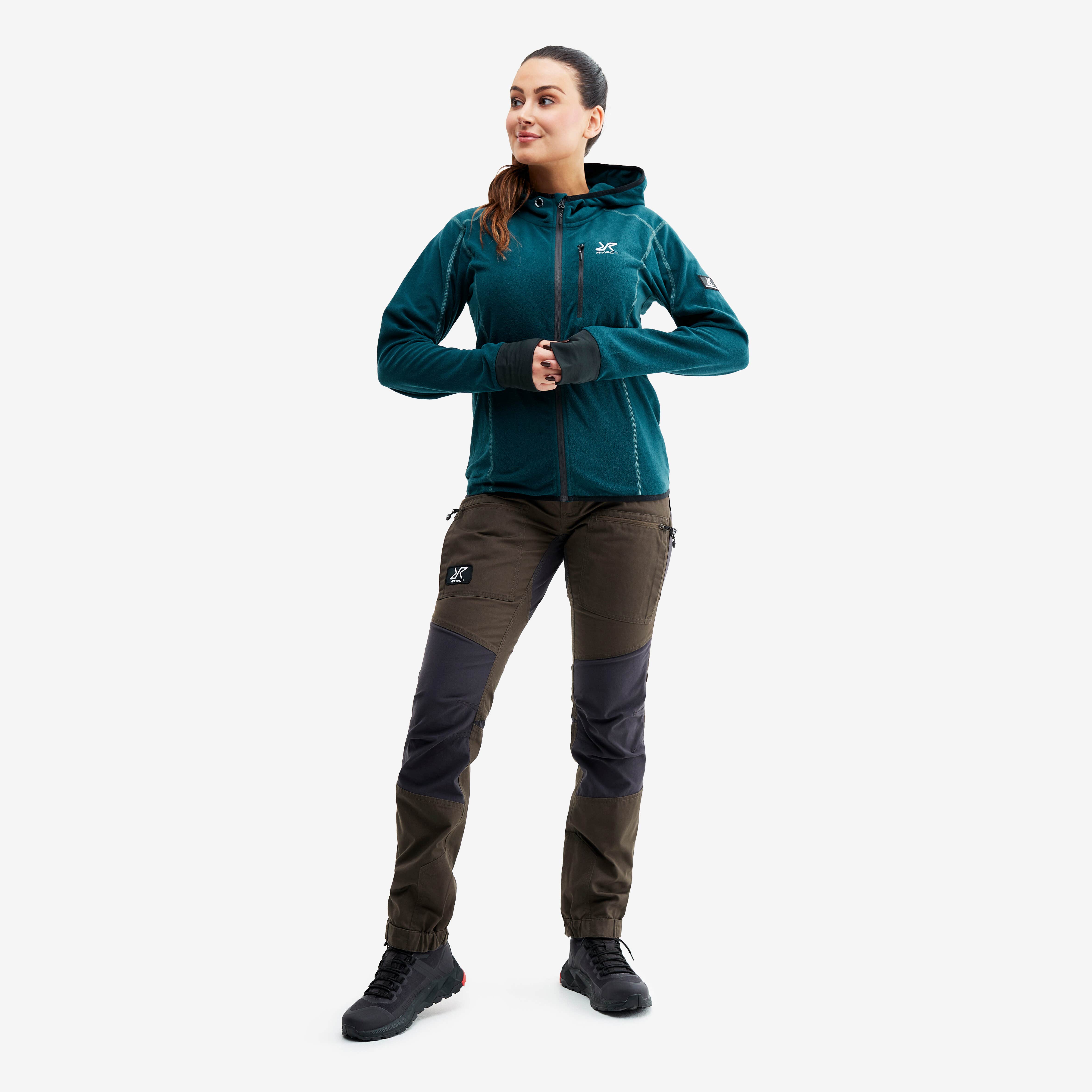 Trekker Hoodie Femme Teal