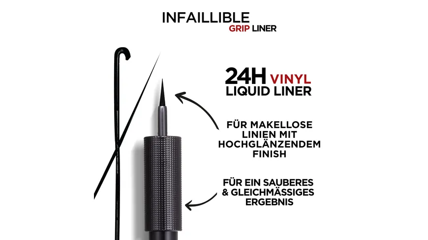 L'ORÉAL PARIS Liquid Liner Infaillible Grip 24h Vinyl 00 - Black