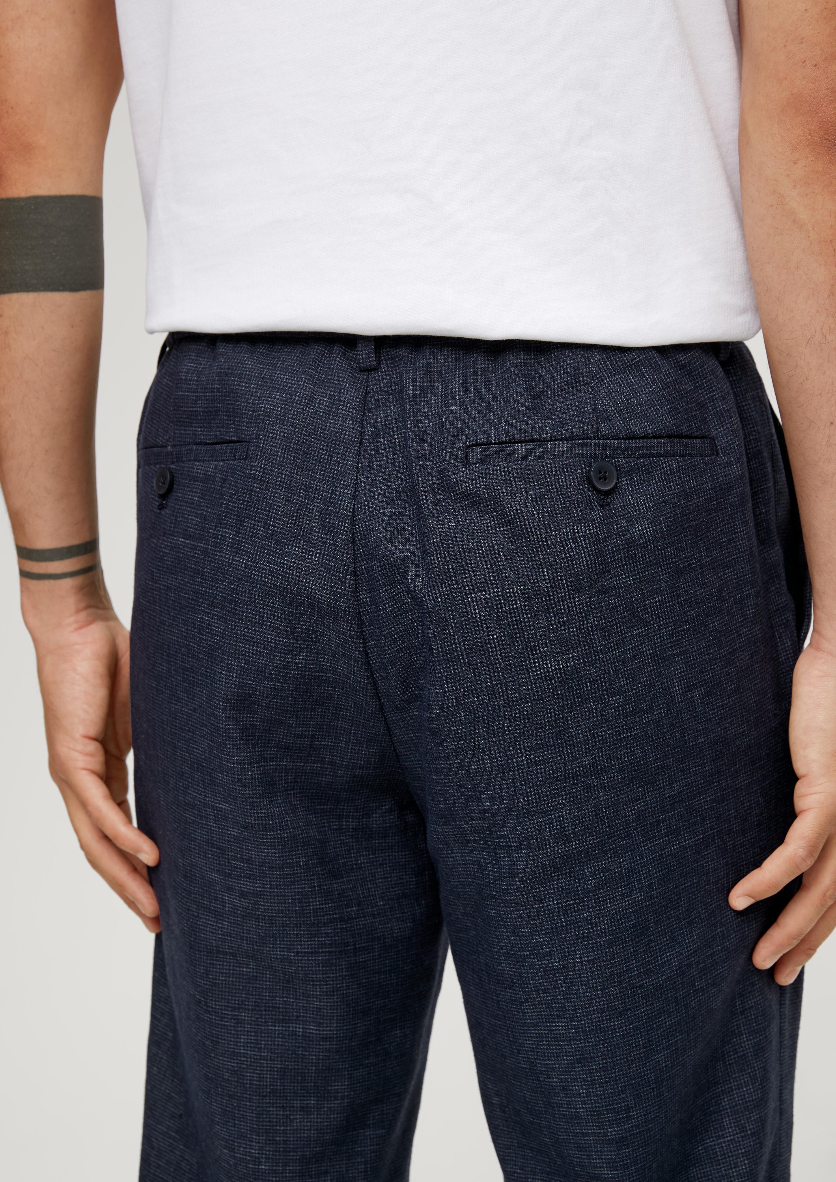 Slim: Hose mit feinem Karomuster  2128673-59N1