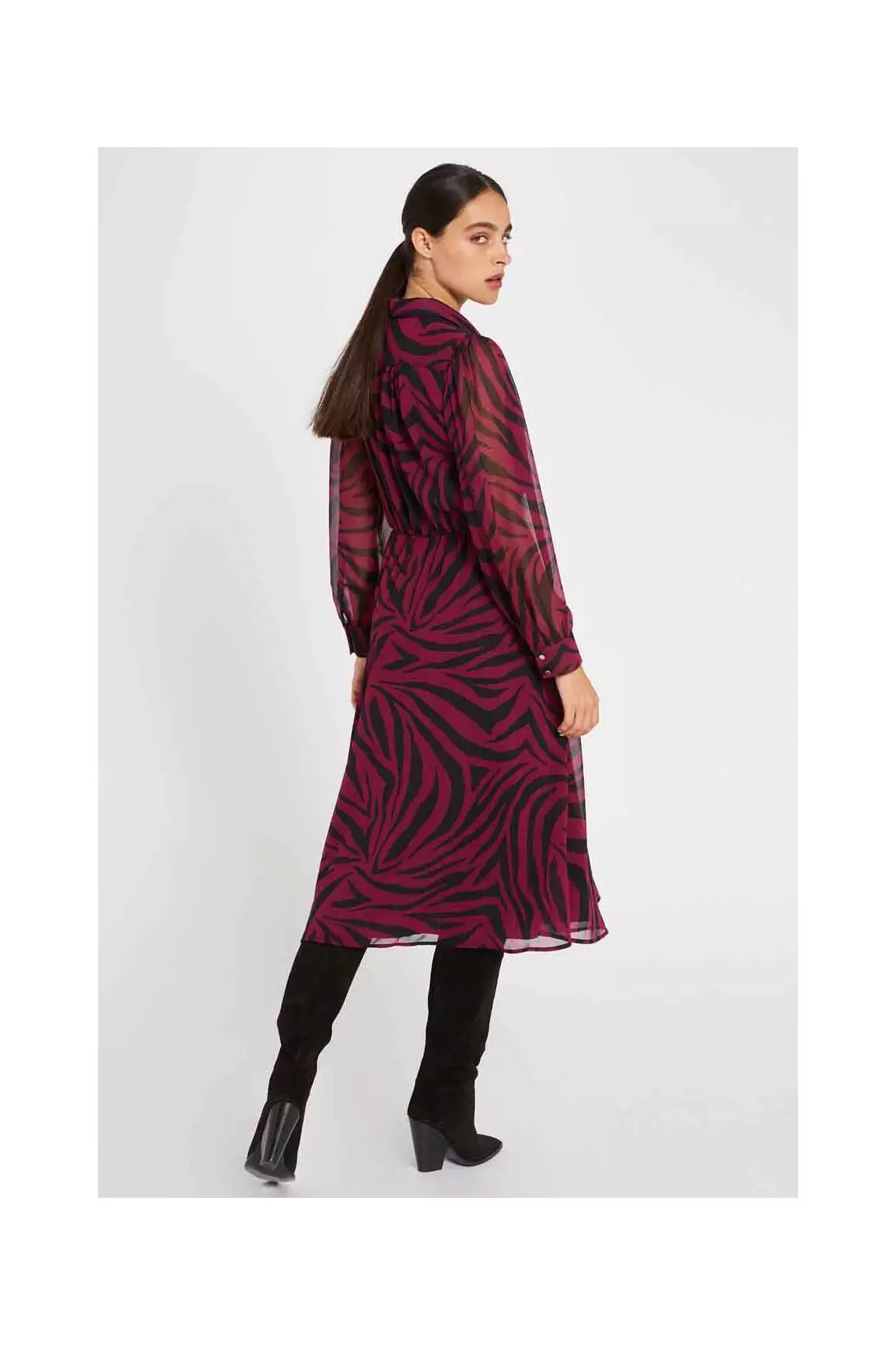 Morgan Robes Longues Femme couleur rouge