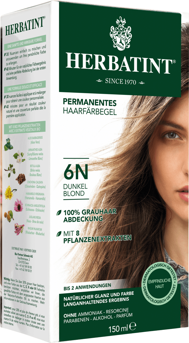 Haarfarbe Gel 6N Dunkel Blond, 1 St