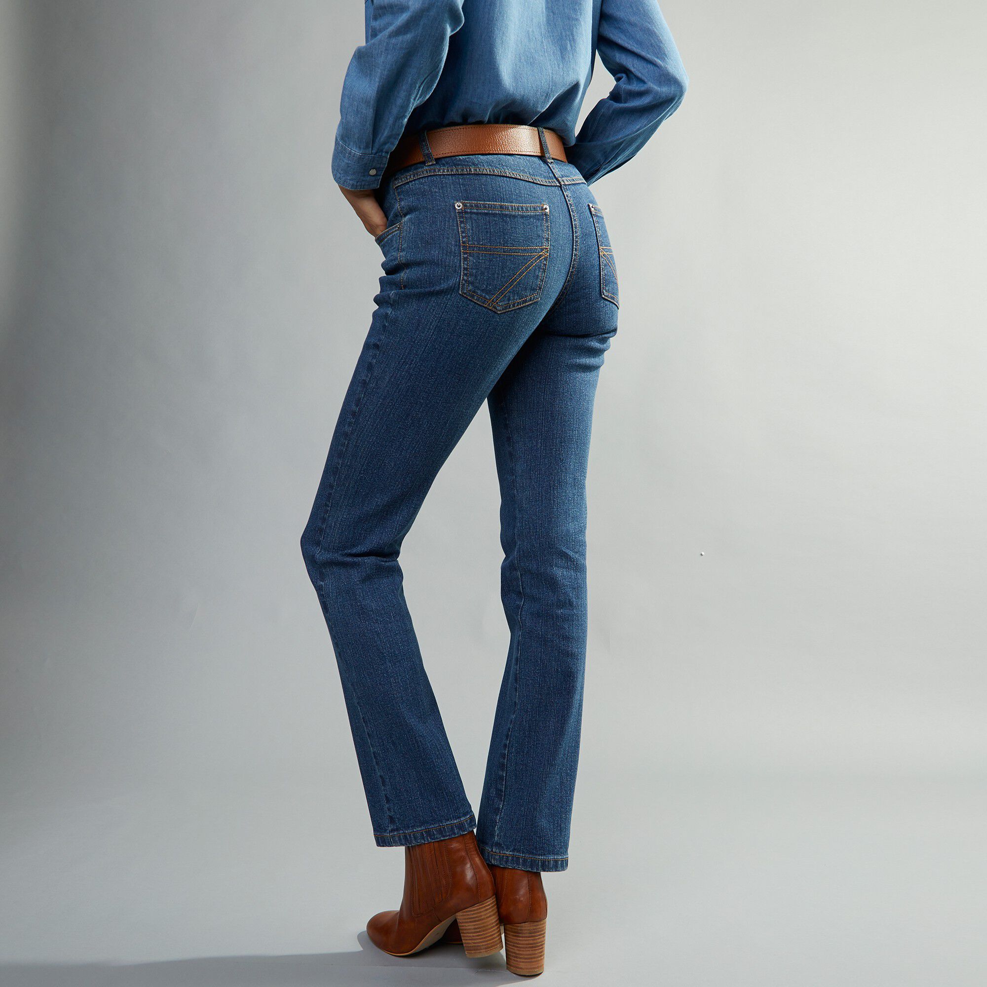 Jean coupe droite stretch