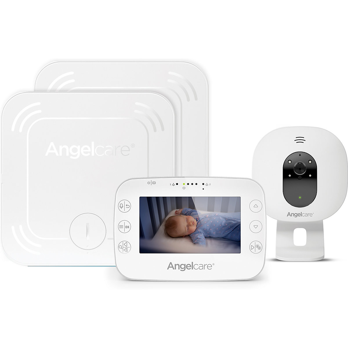 Angelcare® SmartSensor Pro 3: 3-in-1 Baby-Überwachung  Video + Audio + Bewegung mit zwei Wireless Sensormatten