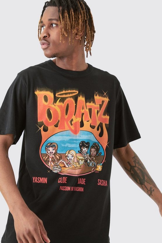 Tall T-Shirt mit Bratz Flammen Print