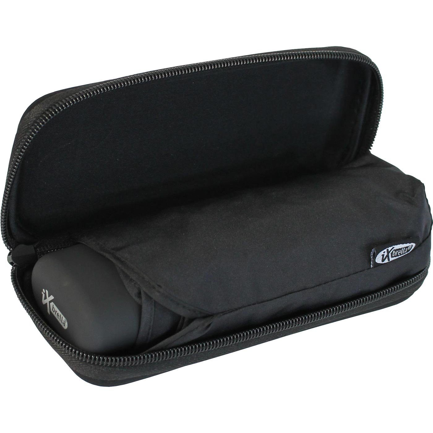 iX-brella Taschenregenschirm Super-Mini-Schirm - winziger Regenschirm im Etui, klein