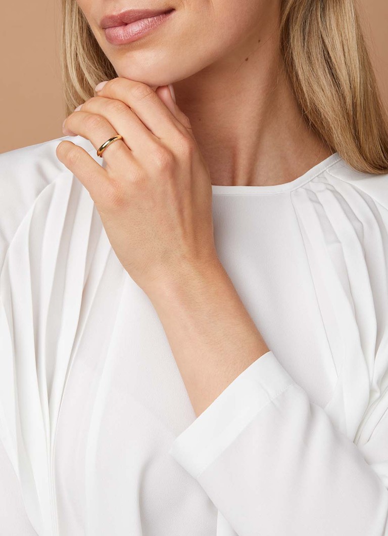 Diamond Point  Geelgouden ring Wedding