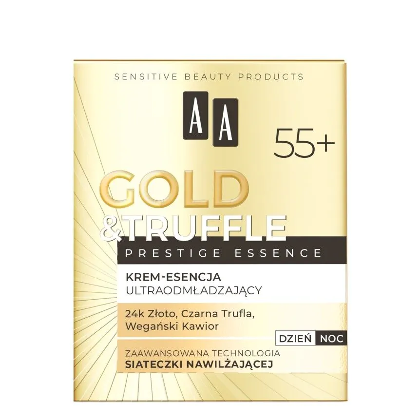 AA Gold & Truffle Prestige Essence 55+ - Dybdegående regenererende creme-essens 50ml