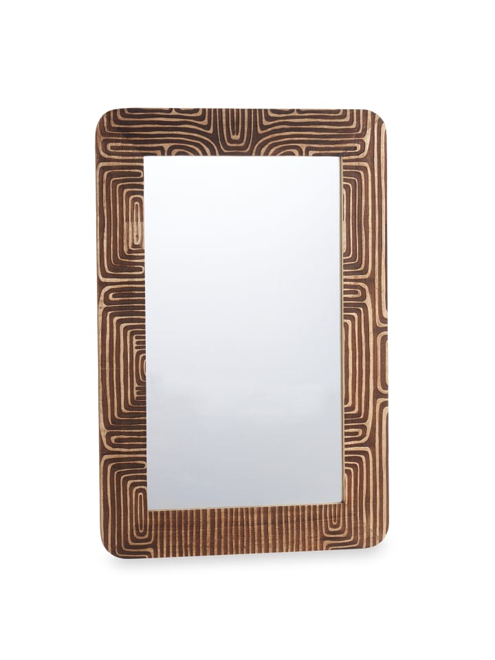 GIFTDECOR Wandspiegel in braun günstig kaufen onesize