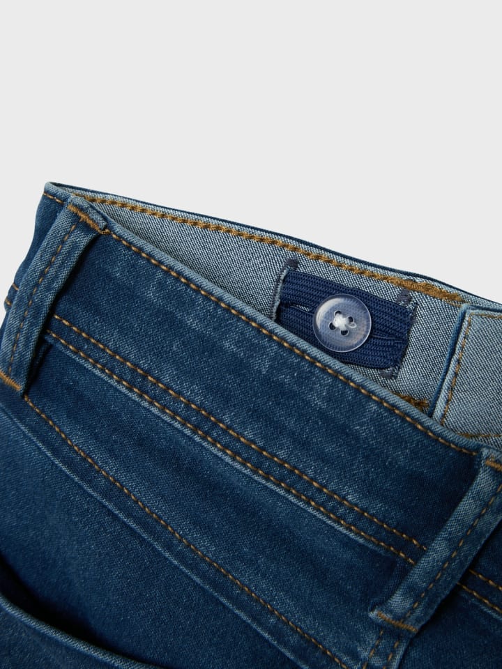 name it Stretch Jeans Shorts Kurze Denim Hose 5-Pocket in Blau günstig kaufen