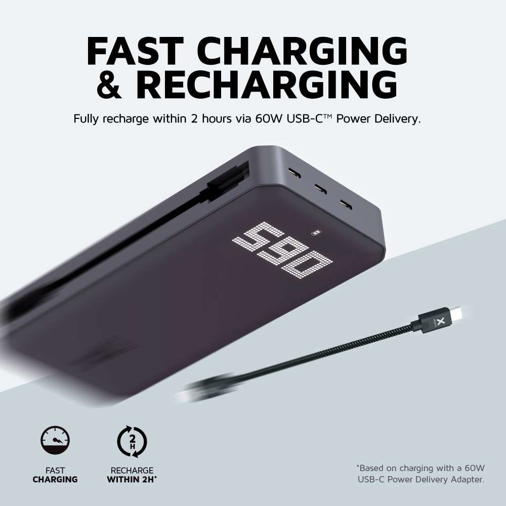 Xtorm Titan XB4 60 watt 24000 mAh Powerbank