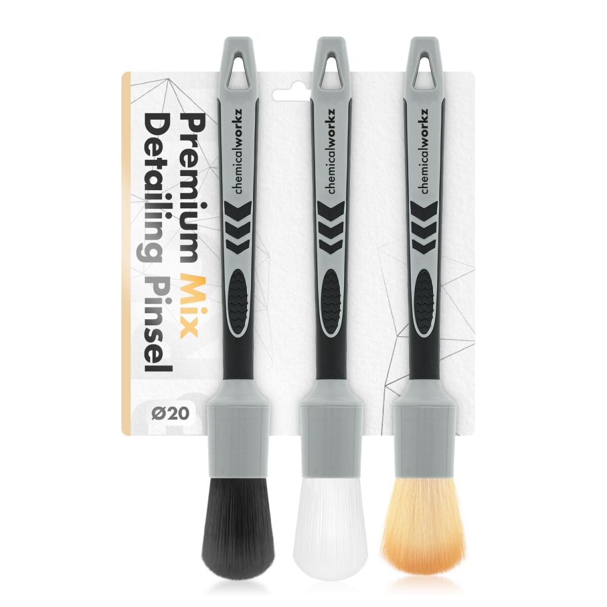 chemicalworkz Detailing Pinsel Set 3x 20mm