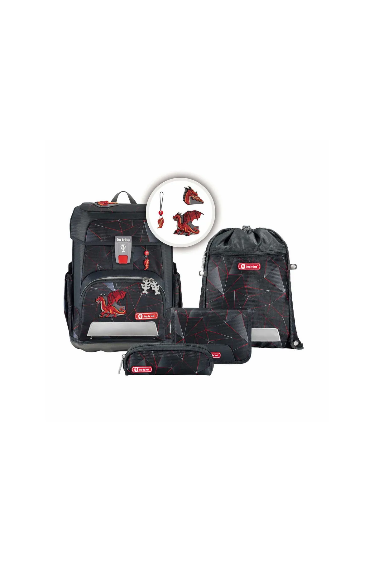 Step By Step  Schulrucksack - Schwarz - Unifarben