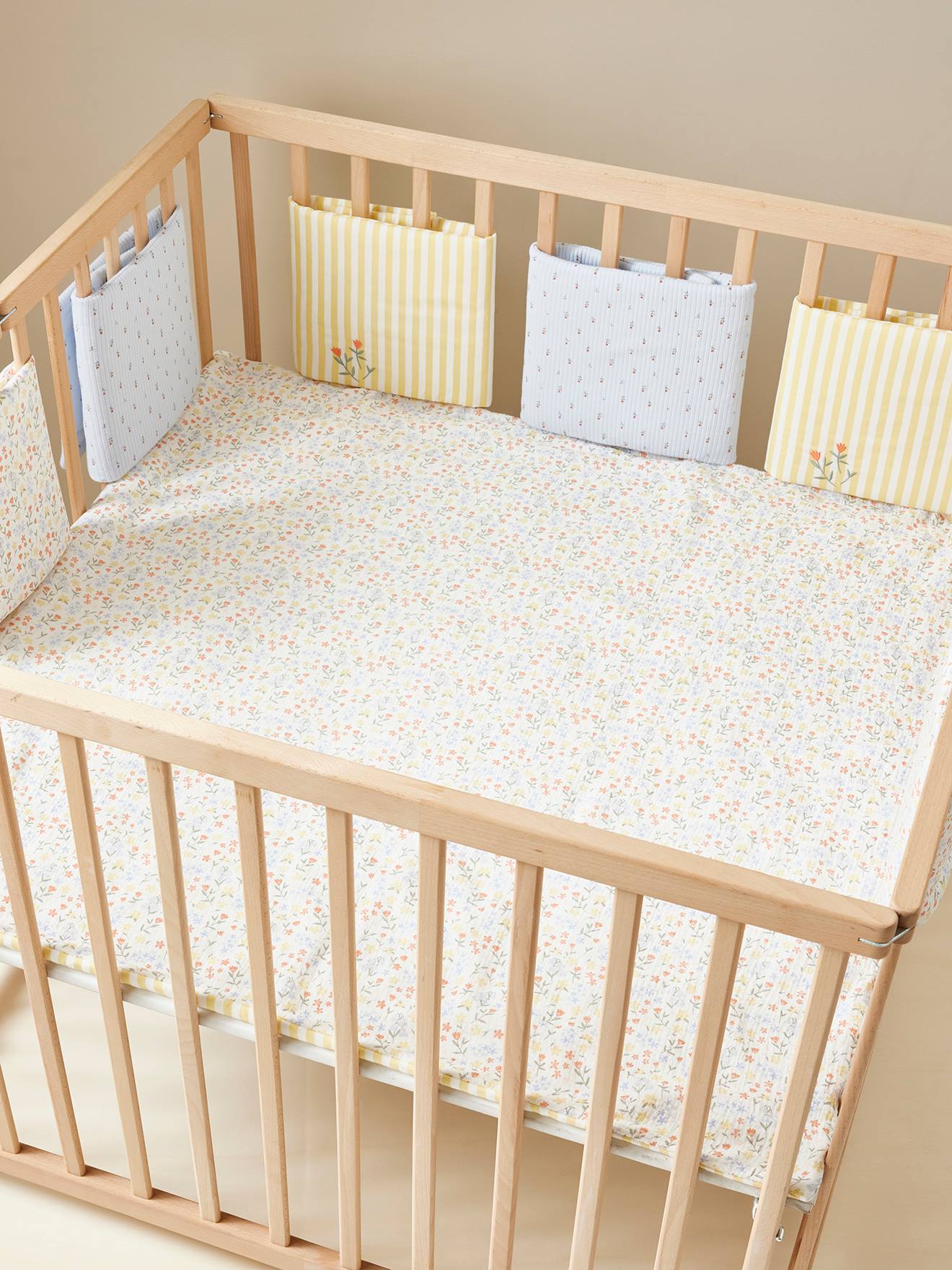 Vertbaudet Baby Spieldecke/ Laufstalleinlage GIVERNY Oeko-Tex - mehrfarbig