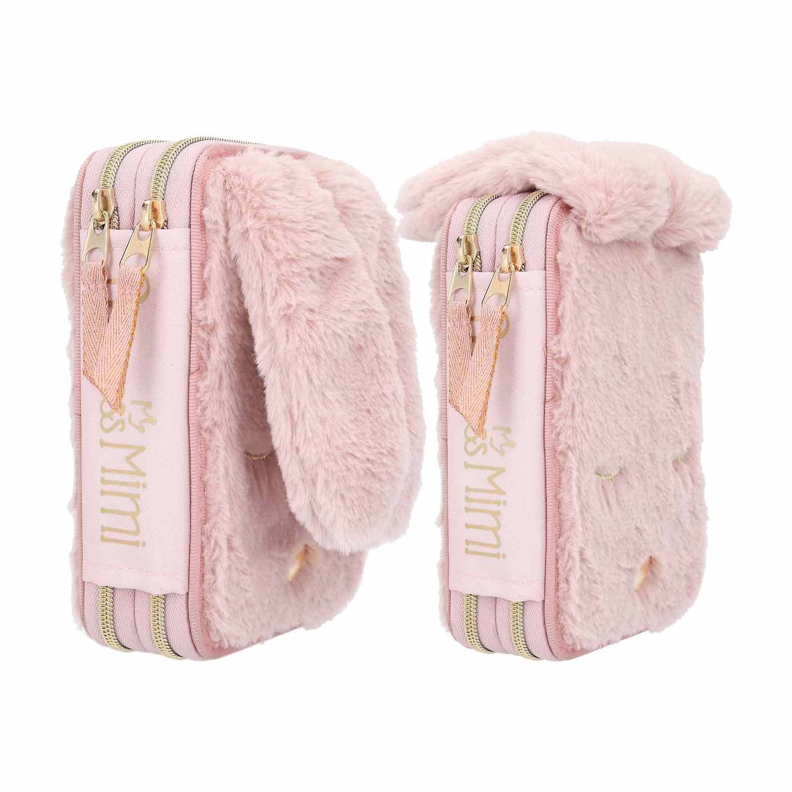 Depesche Federmäppchen Princess Mimi Federtasche Hase Fell 19 x 12 cm, (1-tlg)
