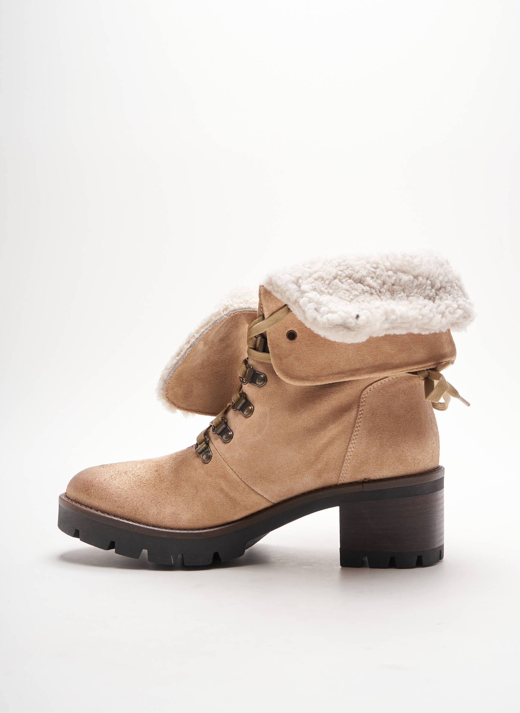 Alisa Bianchini Bottines Femme couleur beige