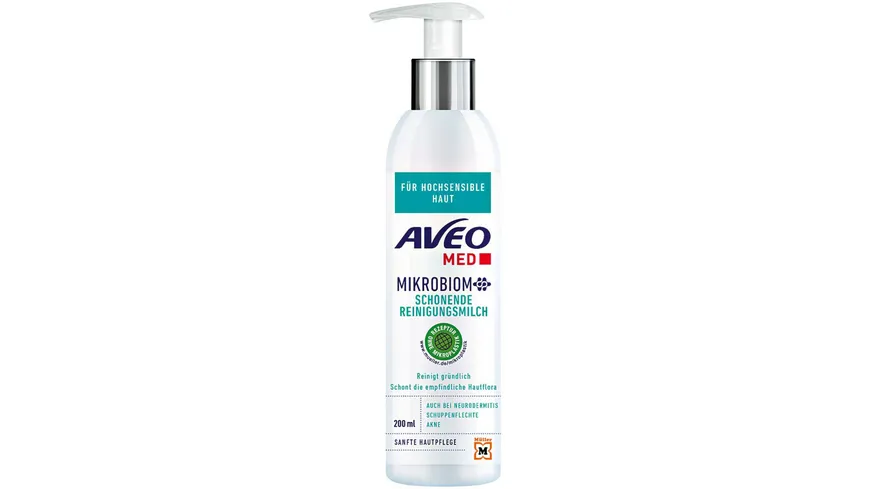 AVEO MED Mikrobiom schonende Reinigungsmilch 200 ml