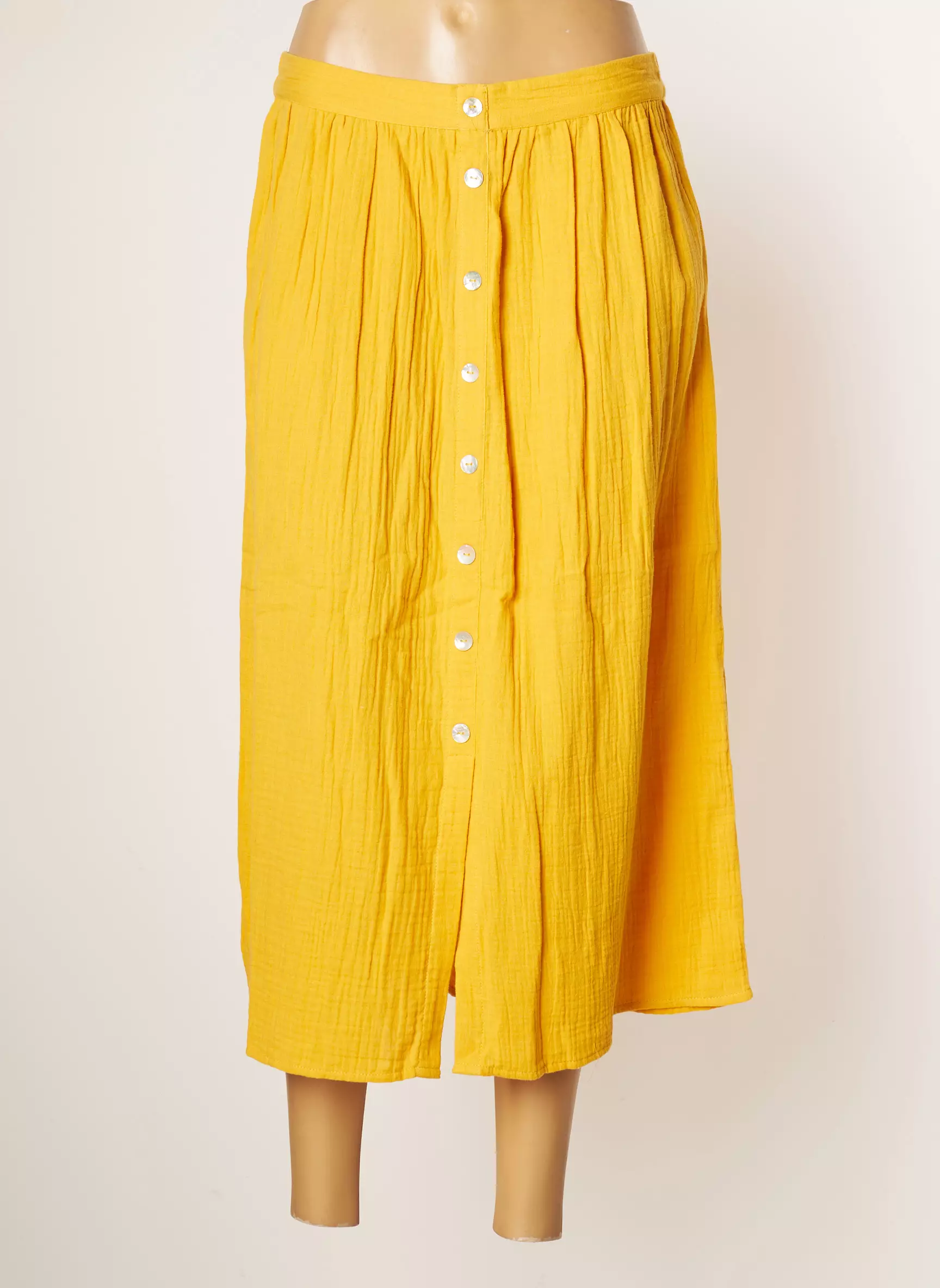 C Est Beau La Vie Jupes Longues Femme couleur jaune