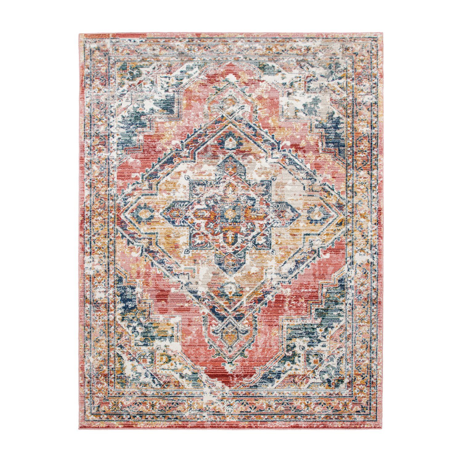 Teppich Wohnzimmer Teppich Kurzflor Pastell Marokkanisches Modern, TT Home, rechteckig, Höhe: 12 mm