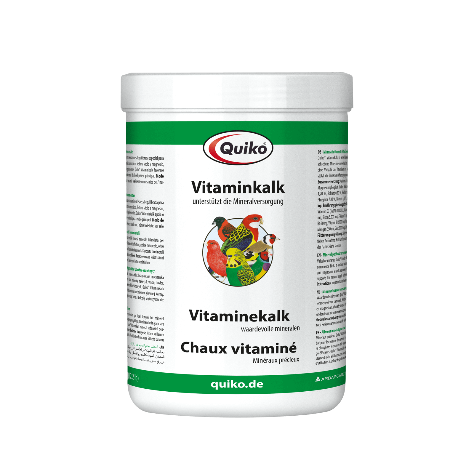 Quiko Ergänzungsfutter Quiko Vitaminkalk 1.000 g: Mineralien für Ziervögel
