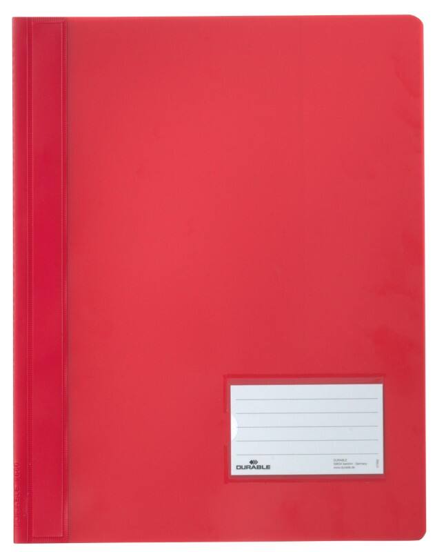 DURABLE Schnellhefter Duralux DIN A4 Rot PVC