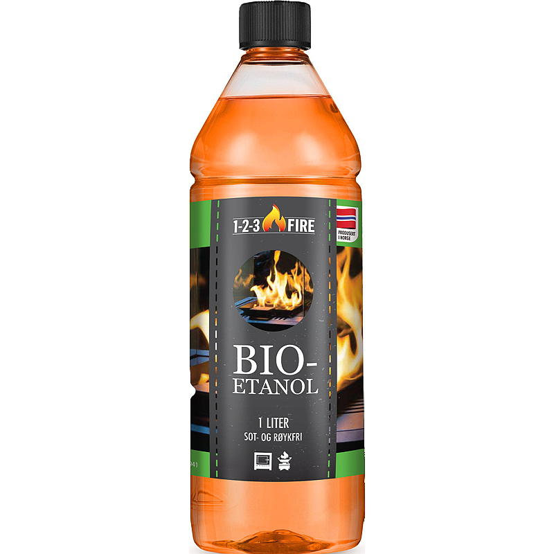 Blåtind Bioetanol 1 l, 1-2-3 Fire