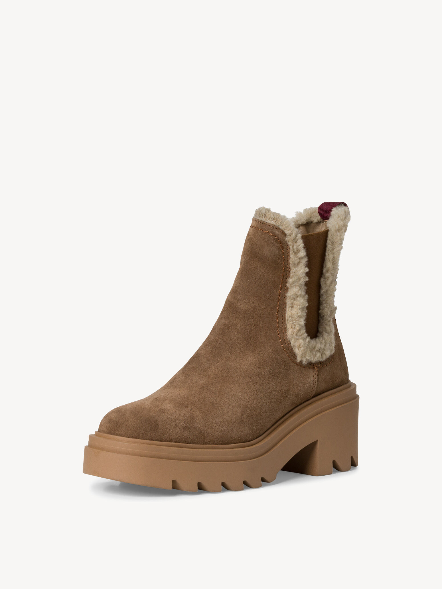 Bottine en cuir - marron doublure chaude