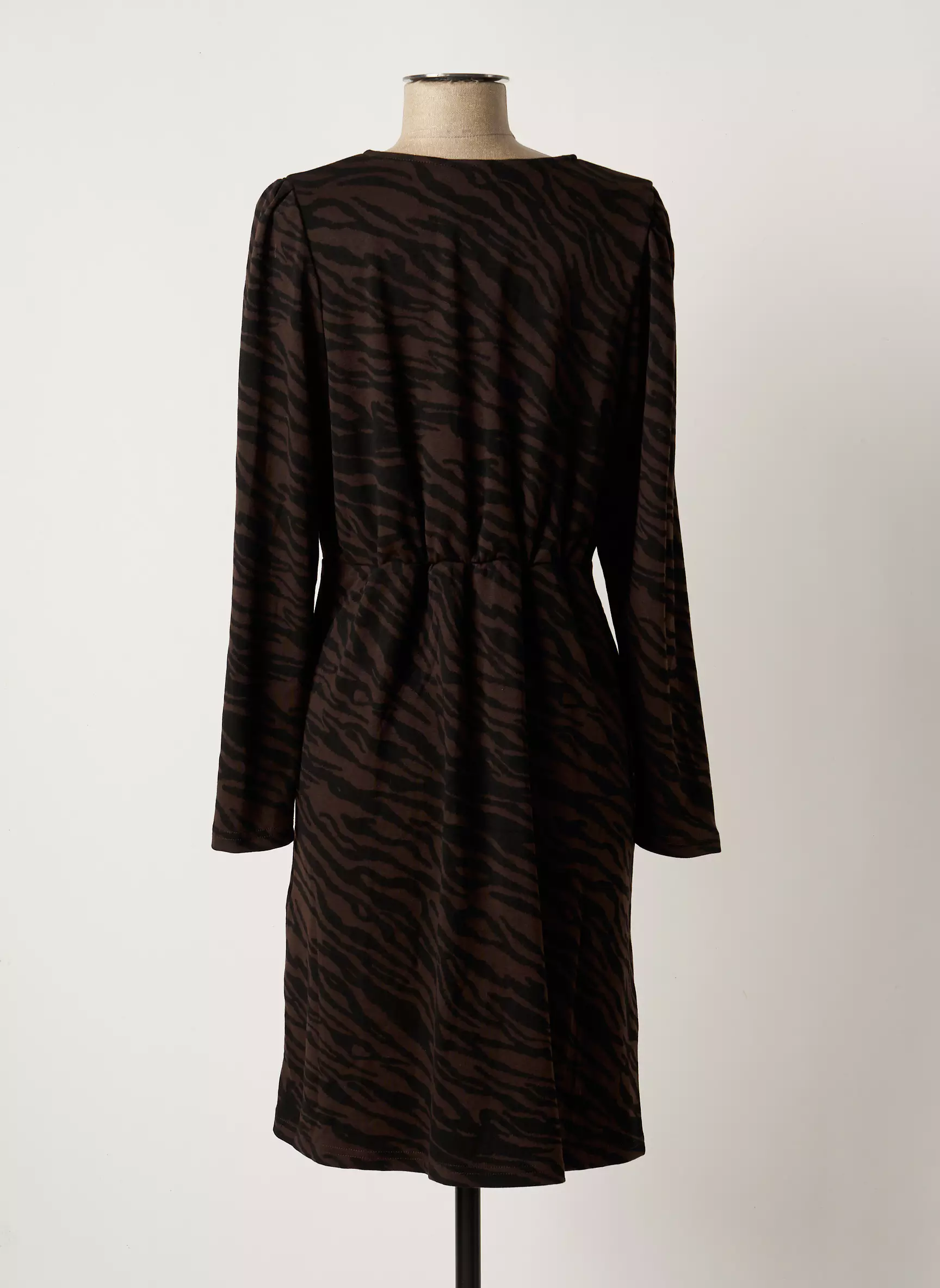Ichi Robes Mi Longues Femme couleur noir