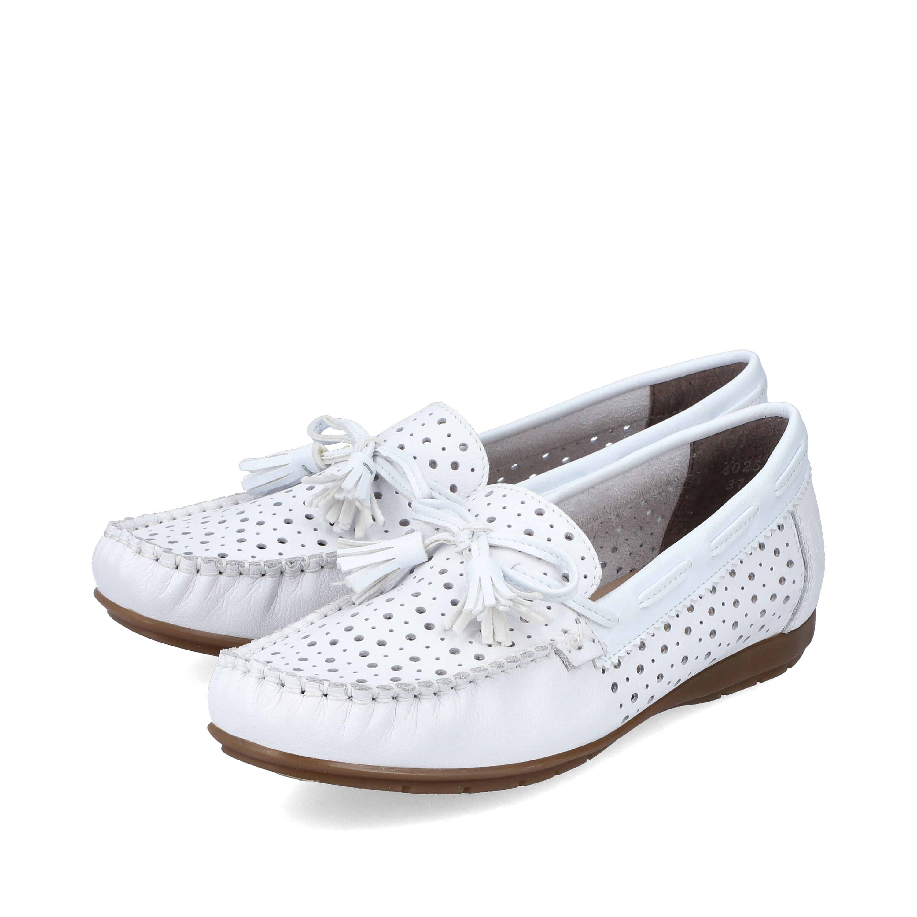 Rieker Damen Loafer reinweiss