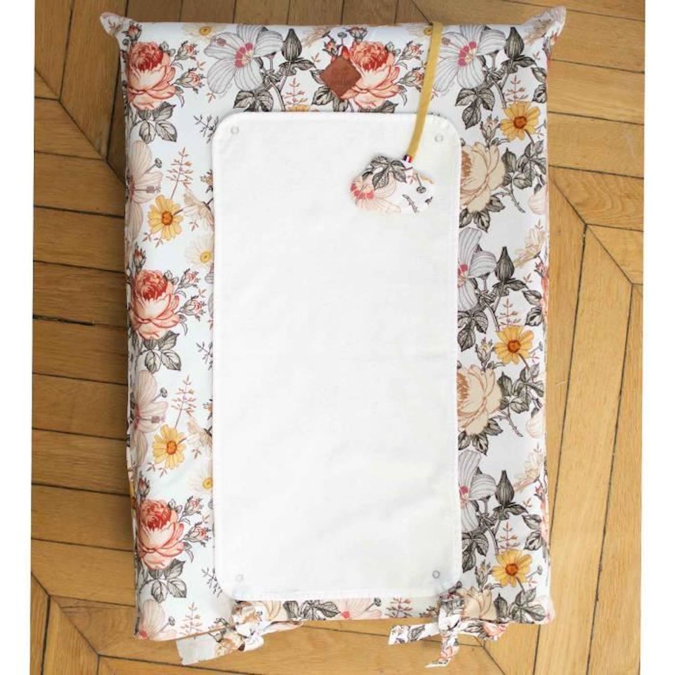 Housse de matelas à langer, Néo Vintage TU blanc