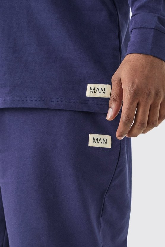 Plus weiches Loungewear-Oberteil und Jogginghose