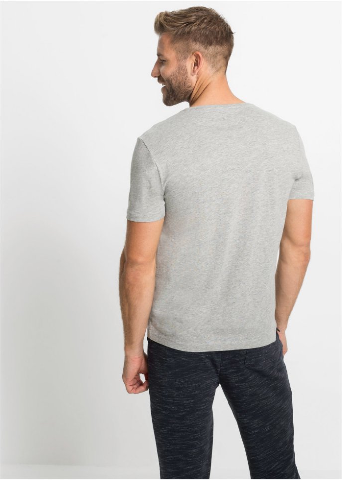 T-Shirt mit V-Ausschnitt (3er Pack)