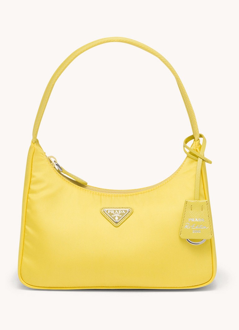 Sac bandoulière Prada Re-Nylon Réédition 2000 Mini avec logo