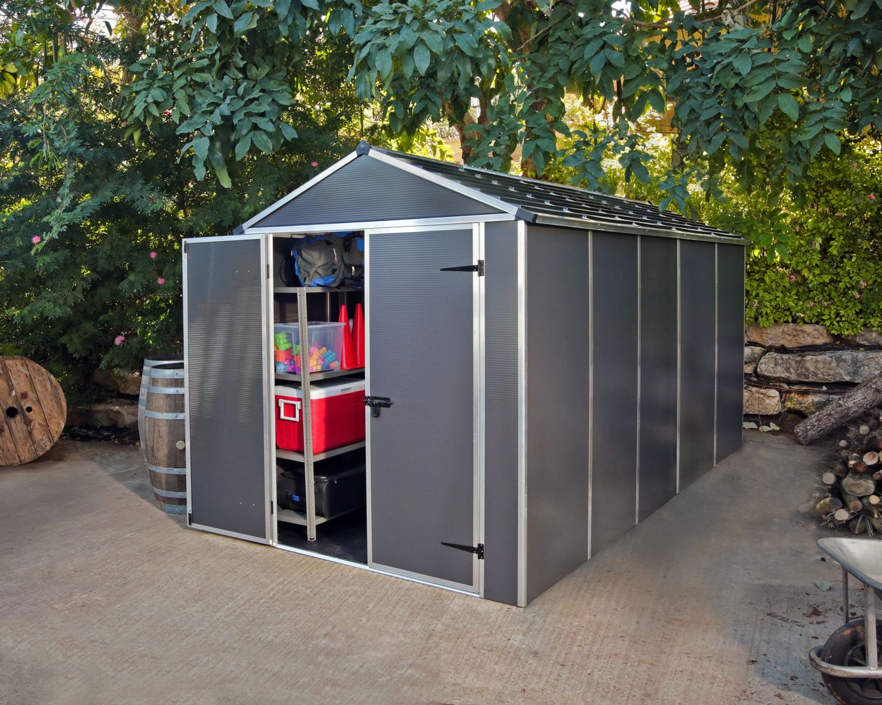 Canopia by Palram Palram Gerätehaus Rubicon Shed 6x12 dark grey