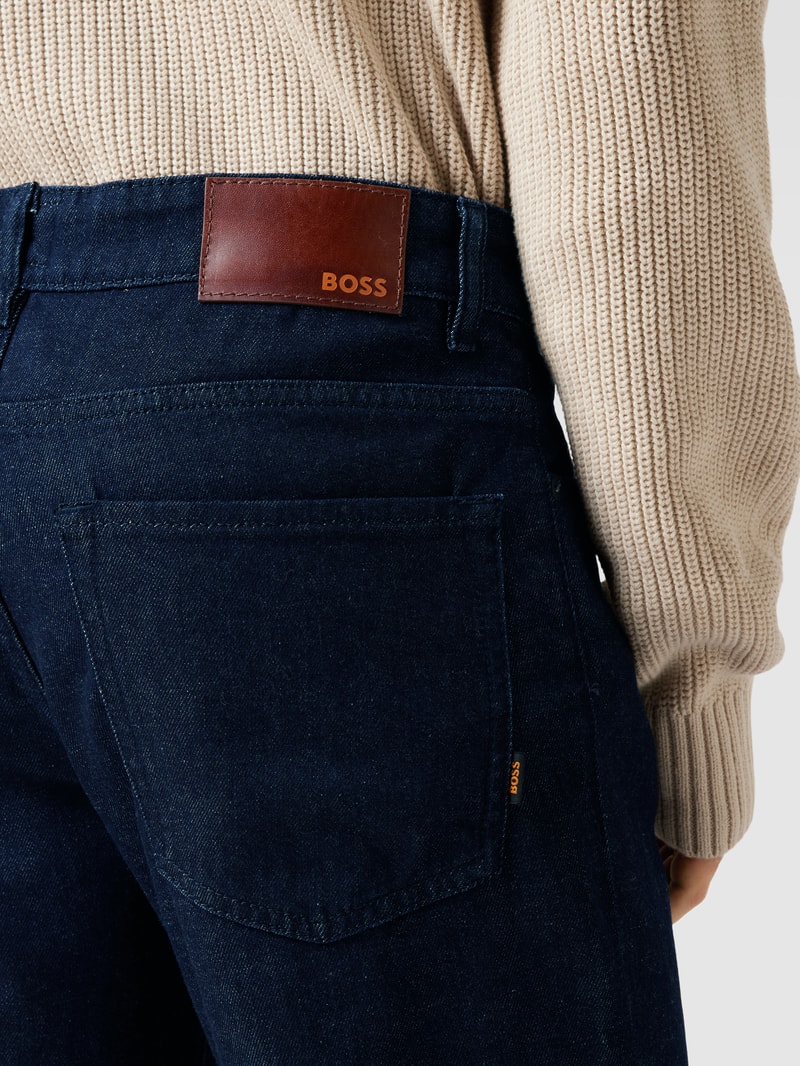 Jeans im 5-Pocket-Design Modell 'Maine' in dunkelblau