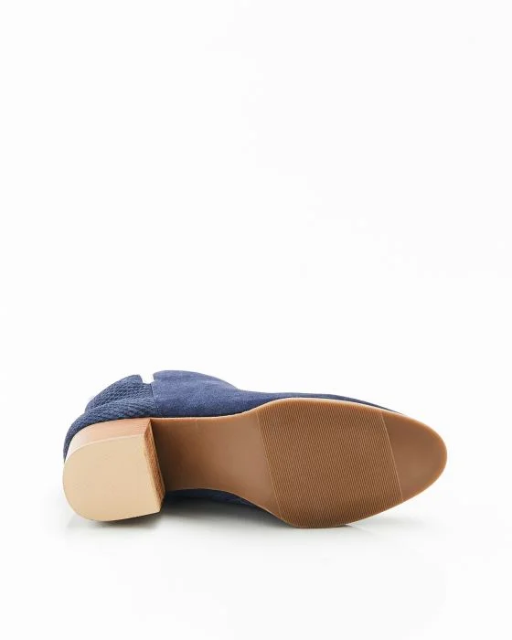 Bottines bi-matières