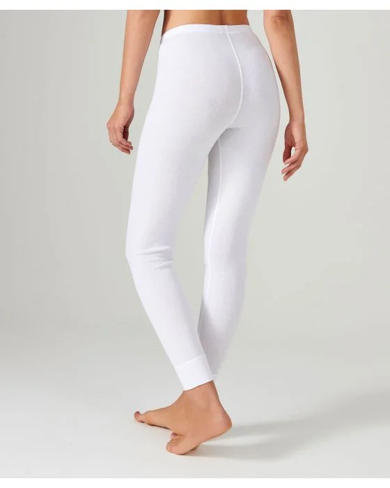 Legging long, fine côte Thermolactyl