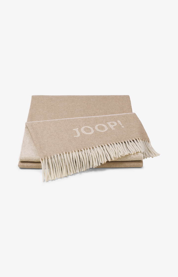 Plaid JOOP! FINE-DOUBLEFACE in Creme-Natur