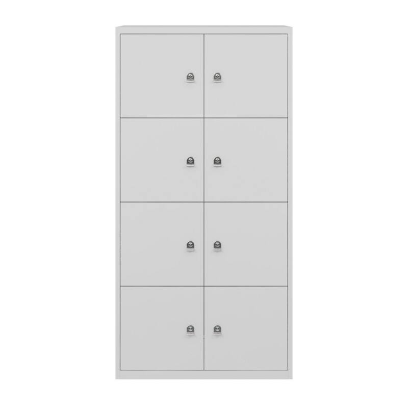 Bisley LateralFile Lodge Stahl Schließfach Schlüssel 800 x 470 x 1.605 mm Hellgrau