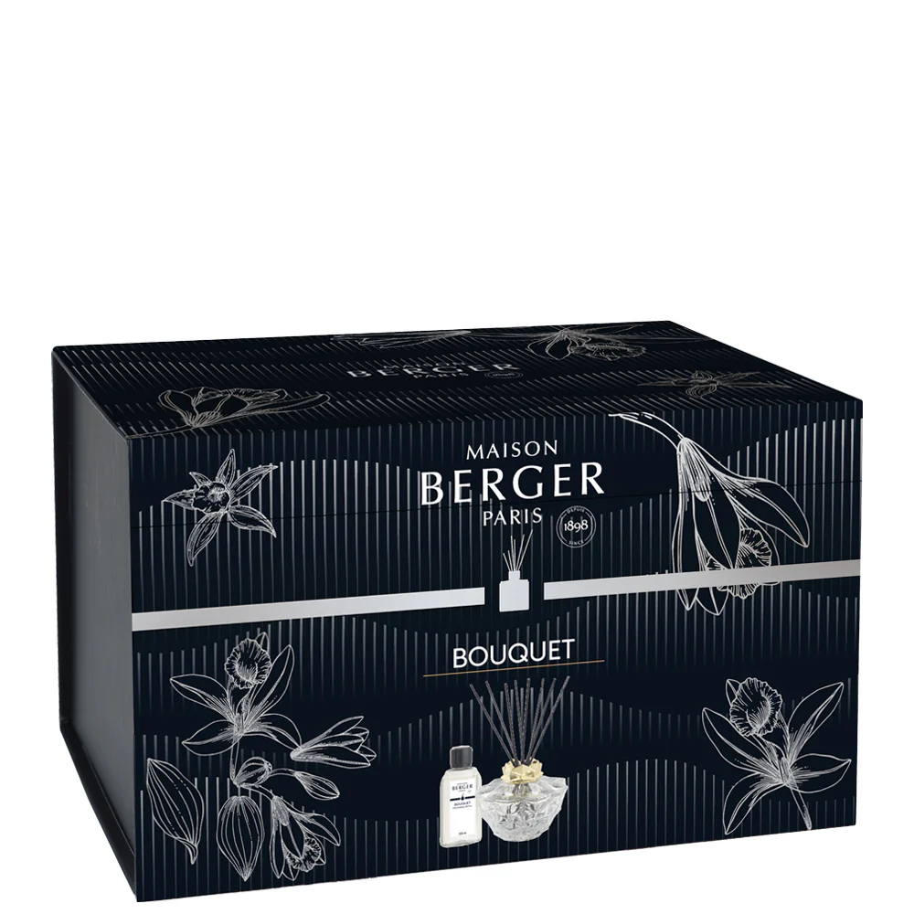 Parfymert bukett KALI Bouquet Box Transparent - Vanilla Splendour - Parfymediffuser